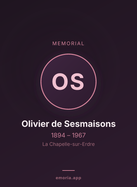 Memorial portrait of Olivier de Sesmaisons