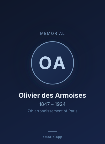 Memorial portrait of Olivier des Armoises