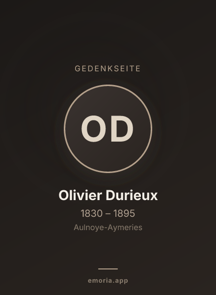 Gedenkportrait von Olivier Durieux