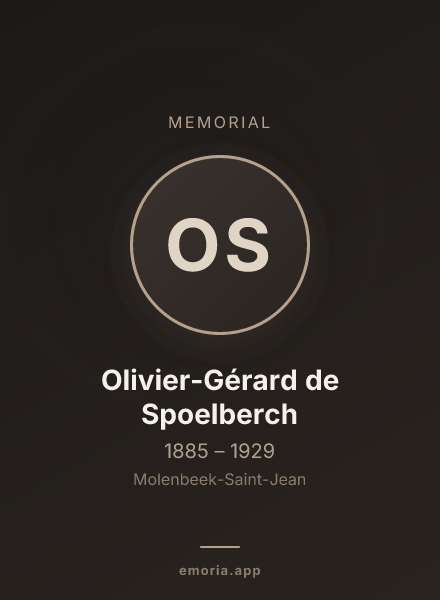 Memorial portrait of Olivier-Gérard de Spoelberch