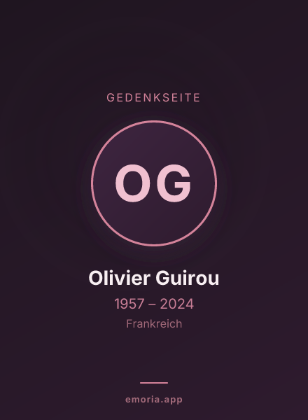 Gedenkportrait von Olivier Guirou