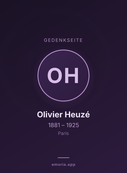 Gedenkportrait von Olivier Heuzé