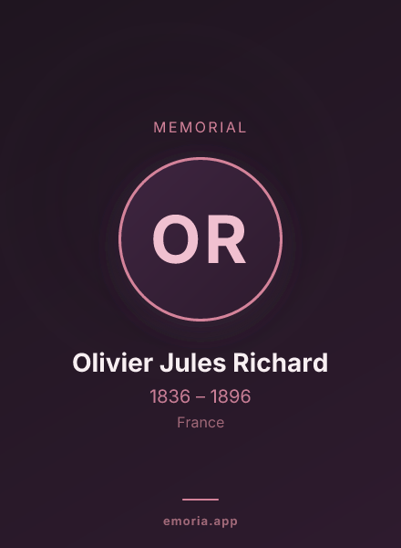 Memorial portrait of Olivier Jules Richard