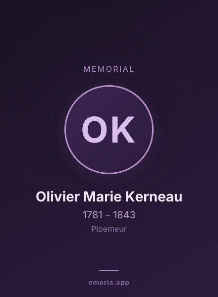 Memorial portrait of Olivier Marie Kerneau