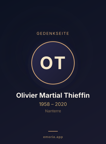 Gedenkportrait von Olivier Martial Thieffin