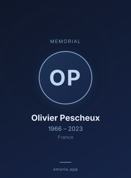 Memorial portrait of Olivier Pescheux