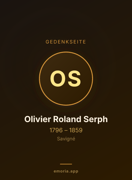 Gedenkportrait von Olivier Roland Serph