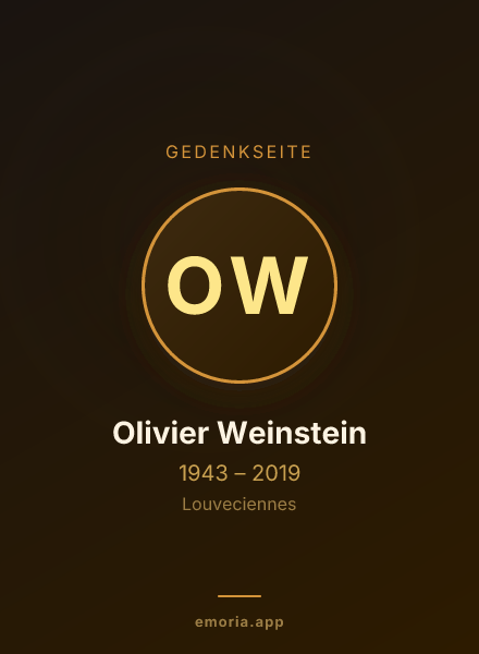 Gedenkportrait von Olivier Weinstein