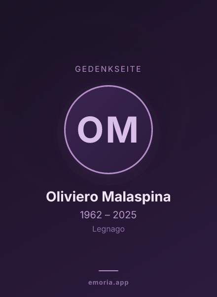 Gedenkportrait von Oliviero Malaspina