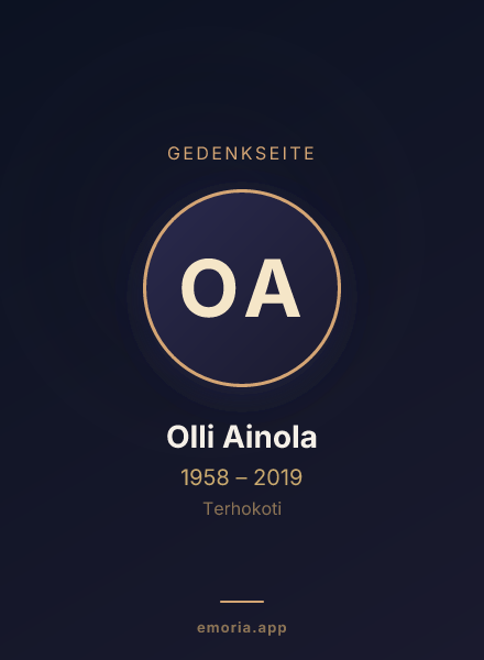 Gedenkportrait von Olli Ainola