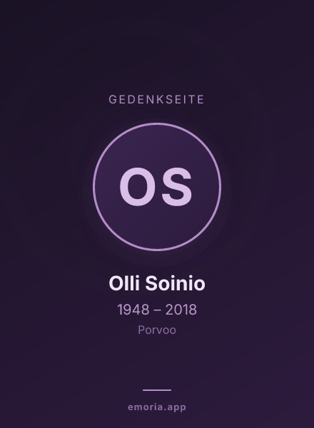 Gedenkportrait von Olli Soinio