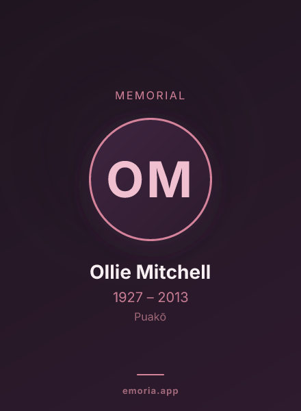 Memorial portrait of Ollie Mitchell