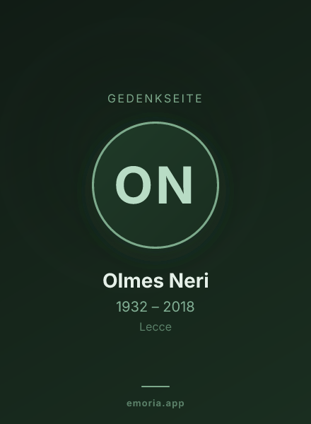 Gedenkportrait von Olmes Neri