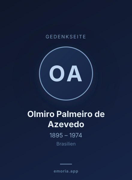 Gedenkportrait von Olmiro Palmeiro de Azevedo