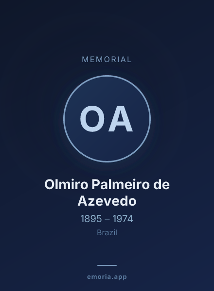 Memorial portrait of Olmiro Palmeiro de Azevedo