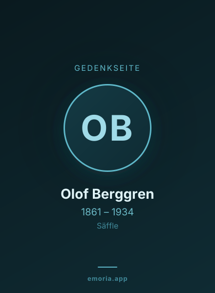 Gedenkportrait von Olof Berggren