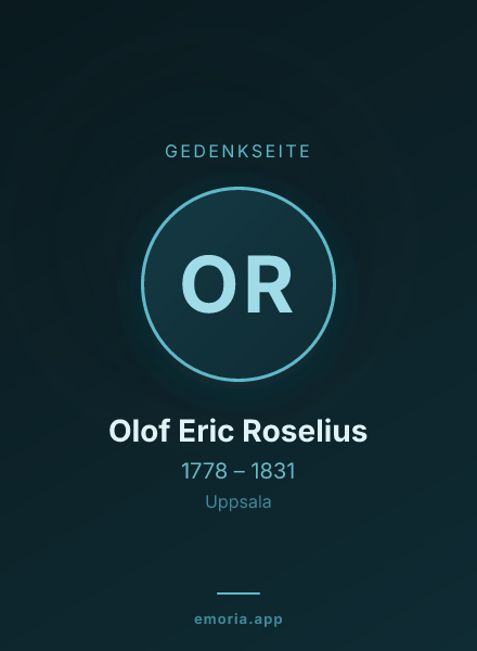 Gedenkportrait von Olof Eric Roselius
