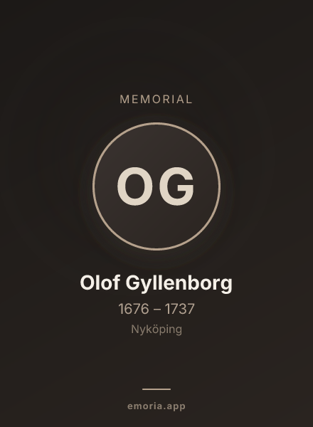 Memorial portrait of Olof Gyllenborg