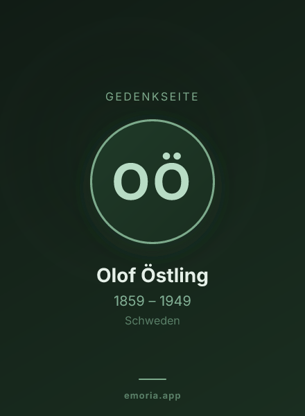 Gedenkportrait von Olof Östling