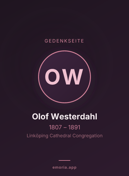 Gedenkportrait von Olof Westerdahl
