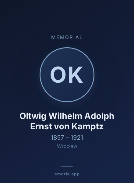 Memorial portrait of Oltwig Wilhelm Adolph Ernst von Kamptz