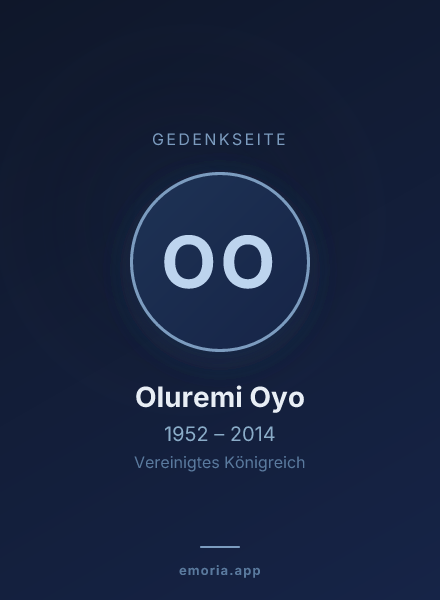 Gedenkportrait von Oluremi Oyo