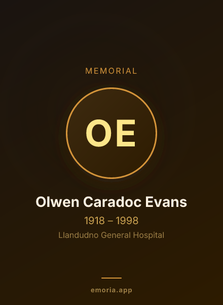 Memorial portrait of Olwen Caradoc Evans