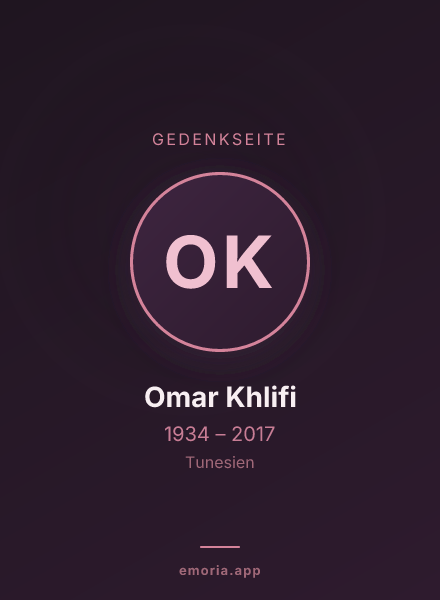Gedenkportrait von Omar Khlifi