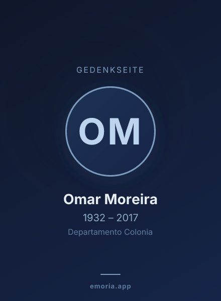 Gedenkportrait von Omar Moreira