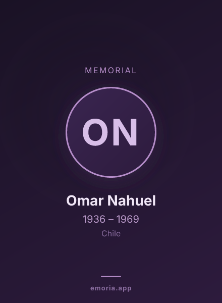 Memorial portrait of Omar Nahuel