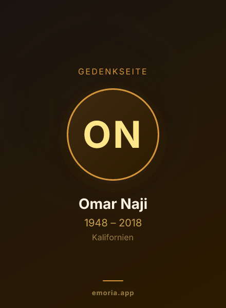 Gedenkportrait von Omar Naji
