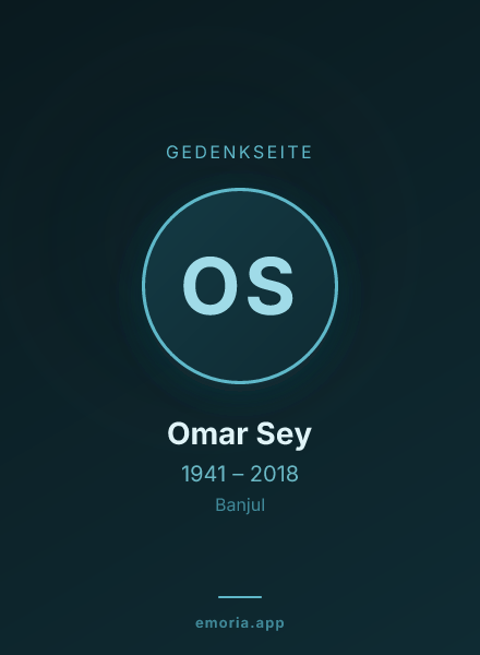 Gedenkportrait von Omar Sey