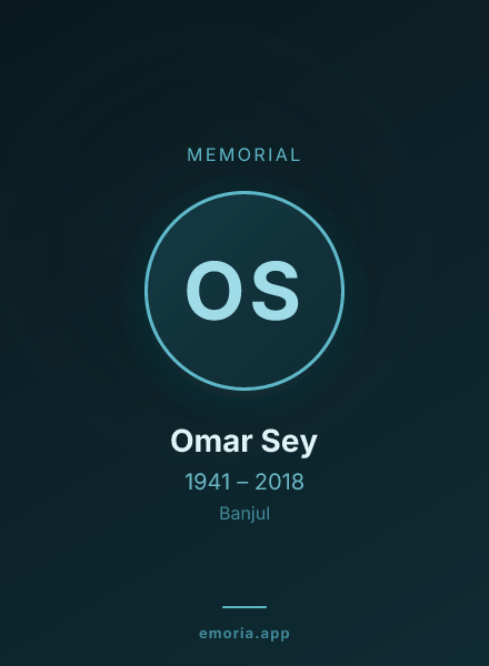 Memorial portrait of Omar Sey