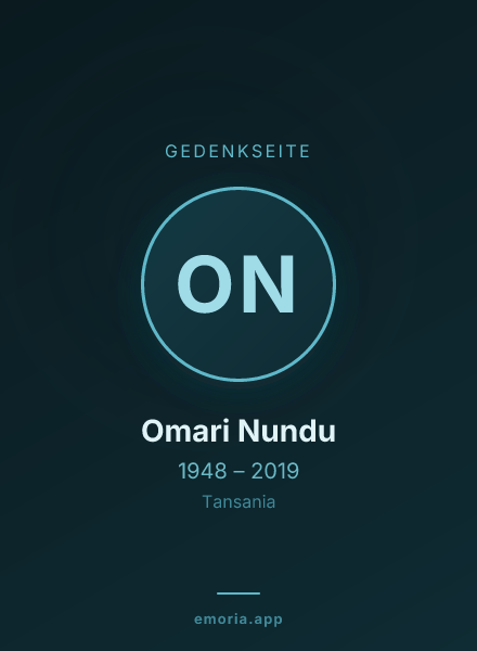 Gedenkportrait von Omari Nundu