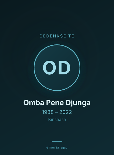 Gedenkportrait von Omba Pene Djunga