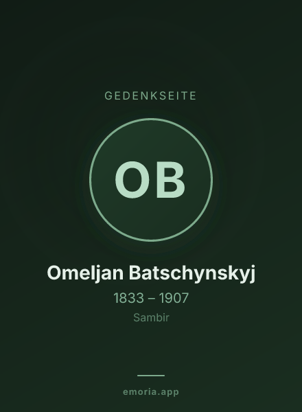 Gedenkportrait von Omeljan Batschynskyj