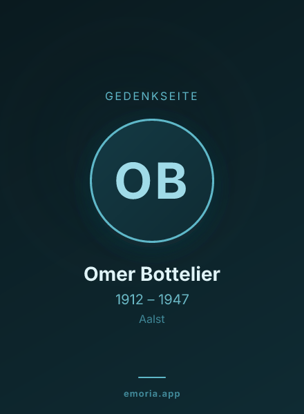 Gedenkportrait von Omer Bottelier
