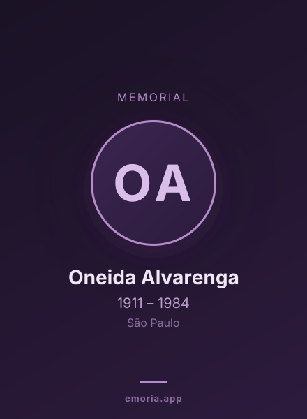 Memorial portrait of Oneida Alvarenga
