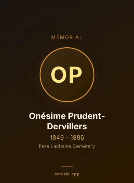 Memorial portrait of Onésime Prudent-Dervillers