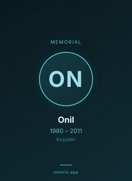 Memorial portrait of Onil