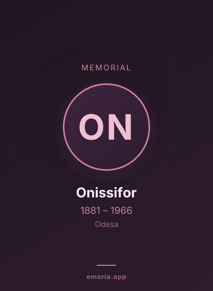 Memorial portrait of Onissifor