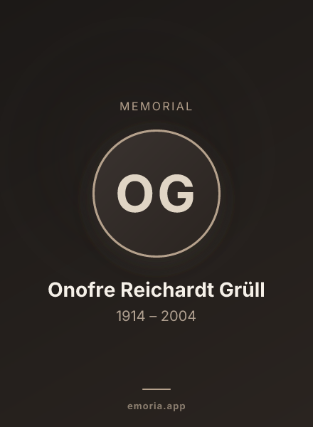 Memorial portrait of Onofre Reichardt Grüll