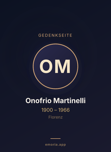 Gedenkportrait von Onofrio Martinelli