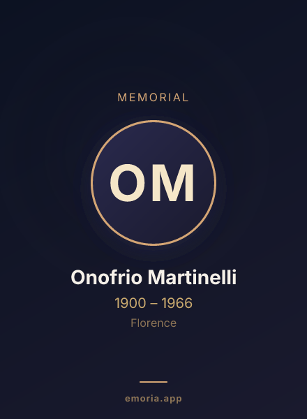 Memorial portrait of Onofrio Martinelli
