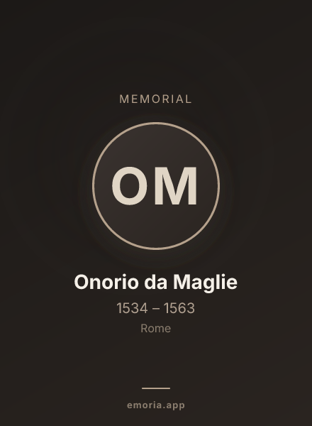 Memorial portrait of Onorio da Maglie