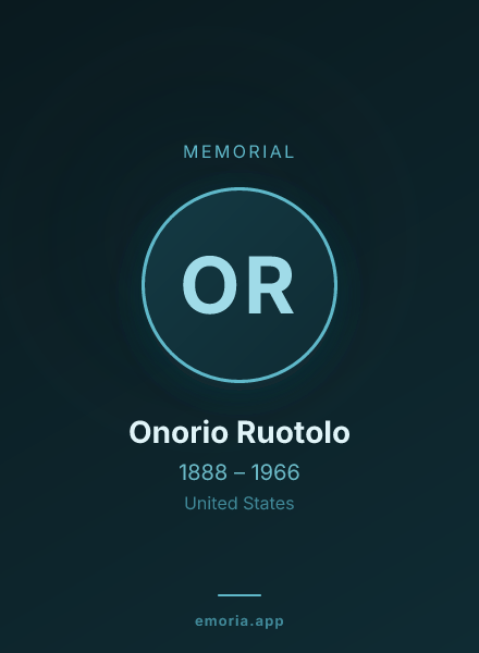 Memorial portrait of Onorio Ruotolo