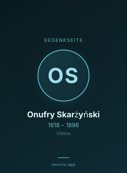 Gedenkportrait von Onufry Skarżyński