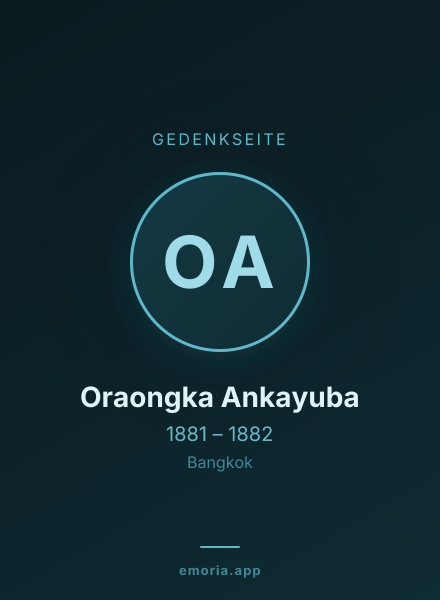 Gedenkportrait von Oraongka Ankayuba