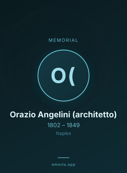 Memorial portrait of Orazio Angelini (architetto)