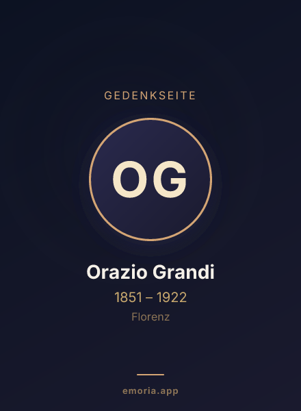 Gedenkportrait von Orazio Grandi